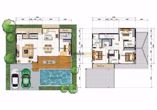 4 bedroom House in Zensiri Midtown Villas Pattaya