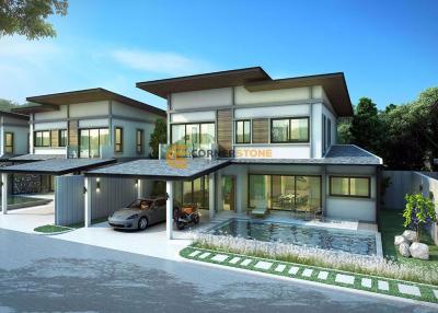 บ้านหลังนี้มี 4 ห้องนอน  อยู่ในโครงการชื่อ Zensiri Midtown Villas  ตั้งอยู่ที่ พัทยา