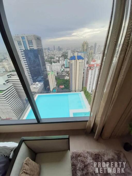 2 Bedrooms 2 Bathrooms Size 90sqm. The Esse Asoke for Rent 89,000 THB