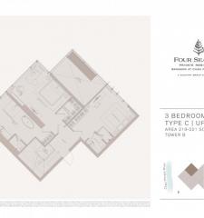 3 Bedrooms 4 Bathrooms Size 253.86sqm. Four Seasons Private Residences for Sale 127,183,860 THB