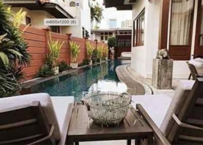 Single House with private pool - 5 bedrooms 6 bathrooms - 400sqm - For rent: 600,000THB/Month