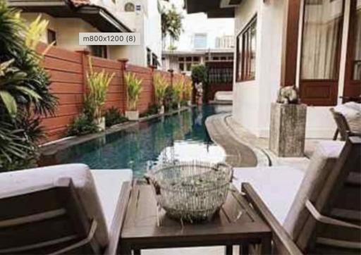 Single House with private pool - 5 bedrooms 6 bathrooms - 400sqm - For rent: 600,000THB/Month