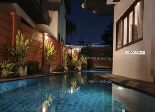 Single House with private pool - 5 bedrooms 6 bathrooms - 400sqm - For rent: 600,000THB/Month