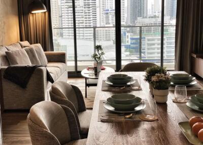 2 Bedrooms 2 Bathrooms Size 87sqm. The Lofts Asoke for Rent 70,000 THB