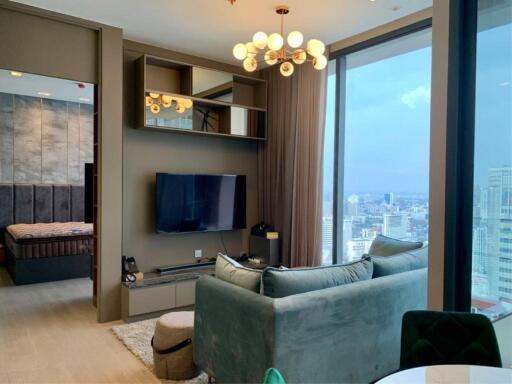 2 Bedrooms 2 Bathrooms Size 76sqm. Esse Asoke for Rent 70,000 THB