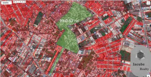 P27LR2005008 ขายที่ดิน  กรุงเทพ 99-0-57 ไร่ 2478.5625 ล้านบาท