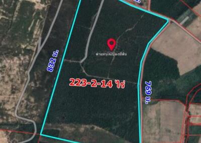 357,656 Sqm. Land listed for ฿ 447,000,000.