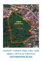 44,414 Sqm. Land listed for ฿ 444,148,000.