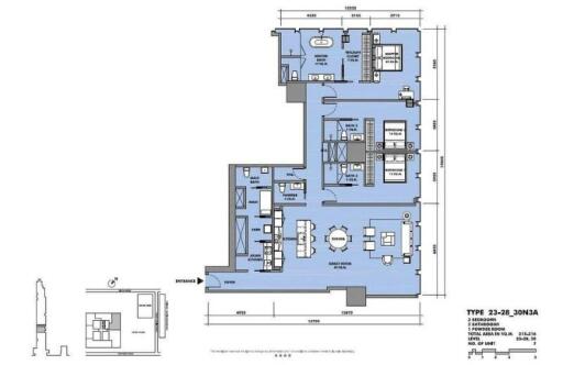 P27CA2308001 เดอะ ริซท์ - คาร์ลตัน เรสซิเดนเซส แอท มหานคร 3 Bed