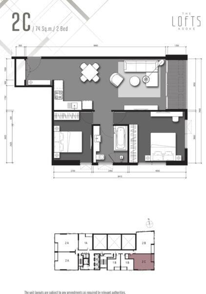 P33CR2307013 เดอะ ลอฟท์ อโศก 2 Bed