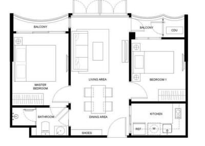 P09CF2310242 คาวะ เฮาส์ 2 Bed