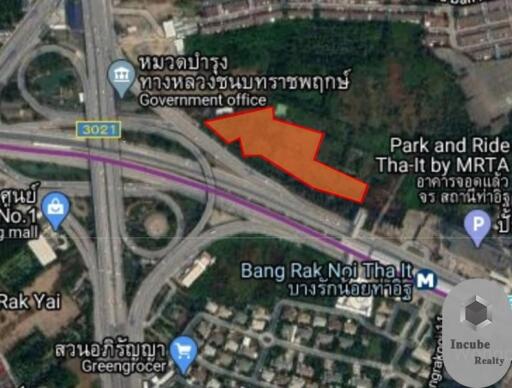 14,721 Sqm. Land listed for ฿ 736,000,000.