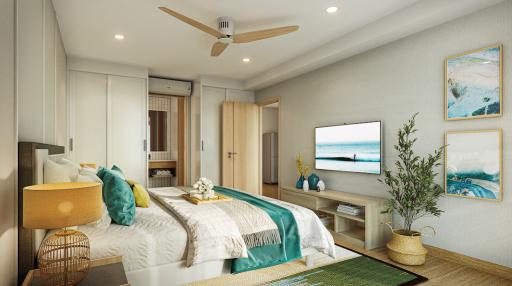 Beachfront condominium with spanning sea views