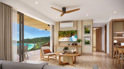 Beachfront condominium with spanning sea views