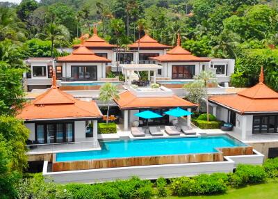 The private luxury pool villas and residences