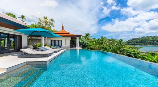 The private luxury pool villas and residences