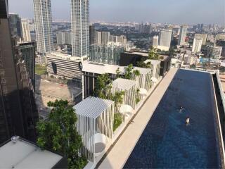 For Rent 1 Bedroom Condo Life Asoke Hype 900m from MRT Rama 9