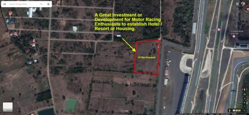 10+ Rai Land For Sale Adjoining Chang International Circuit, Buriram, Thailand