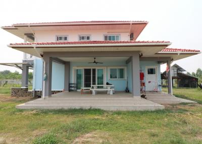 A 2 Storey, 3 BRM, 3 Bath Home For Sale with 16+ Rai For Sale in Nong Han, Udon Thani Province, Thailand.