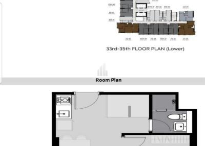 Sale 2 bedrooms 1 bathroom @  Life Rama4 - Asoke (constructed in 2024)