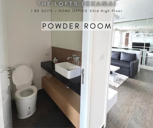 1 Bedroom Suite with Home Office Room For Rent @ The Lofts Ekkamai