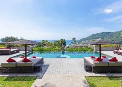 Balinese Style Luxurious Sea View Pool Villa for Sale in Phuket