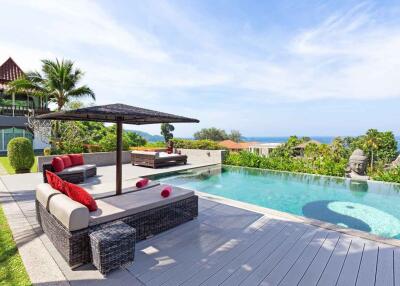 Balinese Style Luxurious Sea View Pool Villa for Sale in Phuket