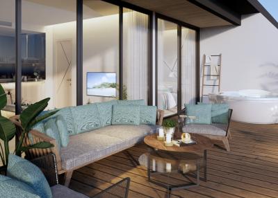 Luxury studio apartments, with sea view, on Nai Harn beach
