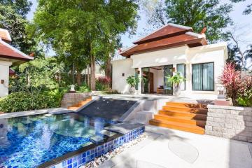 Fashionable, large 3-bedroom villa, with pool view in Baan Bua project, on Nai Harn beach