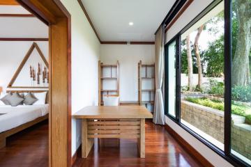 Fashionable, large 3-bedroom villa, with pool view in Baan Bua project, on Nai Harn beach