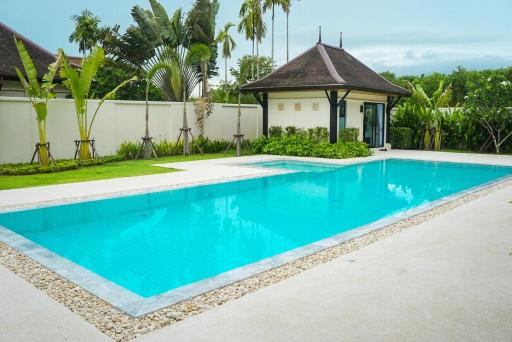 Exclusive, large 4-bedroom villa, with pool view in Two Villas Holiday Oriental Style Layan project, on Bangtao/Laguna beach  ( + Video review)