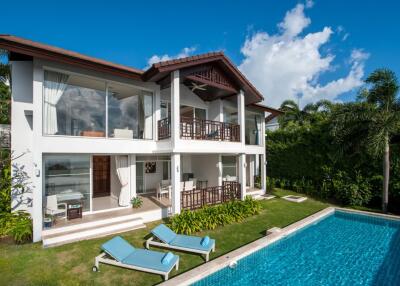 3 bedroom sea-view villa for sale walking distance to Choengmon beach