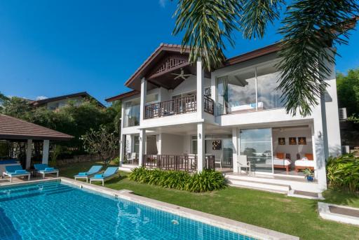 3 bedroom sea-view villa for sale walking distance to Choengmon beach