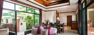 Chic 2-bedroom villa, with pool view in Baan Bua project, on Nai Harn beach