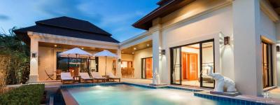 Chic 2-bedroom villa, with pool view in Baan Bua project, on Nai Harn beach