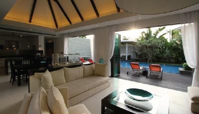 Fashionable, large 4-bedroom villa, with pool view in Anchan Villas 3 project, on Bangtao/Laguna beach