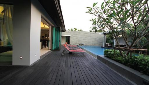 Fashionable, large 4-bedroom villa, with pool view in Anchan Villas 3 project, on Bangtao/Laguna beach