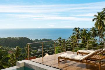 4 bedrooms sea-view villas for sale in Lamai hills