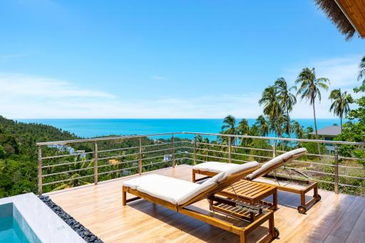 4 bedrooms sea-view villas for sale in Lamai hills