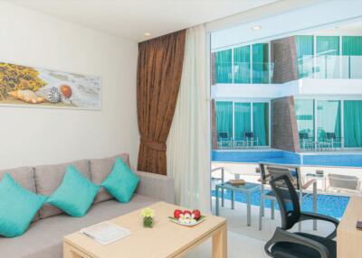 Chic 2-bedroom apartments, with pool view and near the sea in The Beachfront project, on Rawai beach