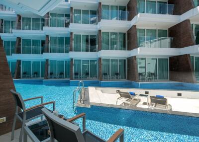 Luxurious 1-bedroom apartments, with pool view and near the sea in The Beachfront project, on Rawai beach