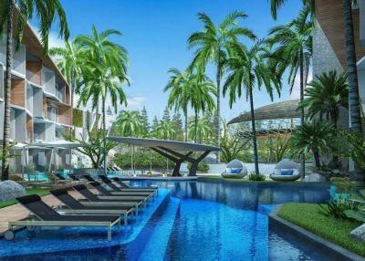 Exclusive 1-bedroom apartments, with pool view in WYNDHAM GRAND NAI HARN BEACH PHUKET project, on Nai Harn beach