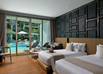 Fashionable 2-bedroom apartments, with pool view in WYNDHAM GRAND NAI HARN BEACH PHUKET project, on Nai Harn beach