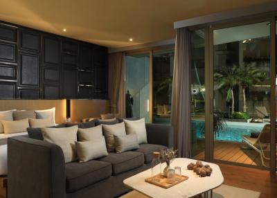 Fashionable 2-bedroom apartments, with pool view in WYNDHAM GRAND NAI HARN BEACH PHUKET project, on Nai Harn beach