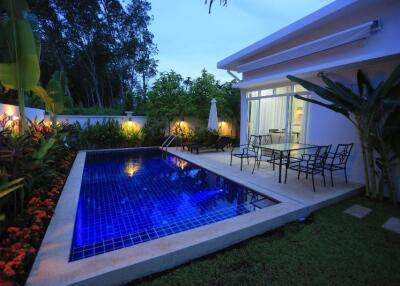 Astonishing 2-bedroom villa, with pool view in The Greens project, on Rawai beach