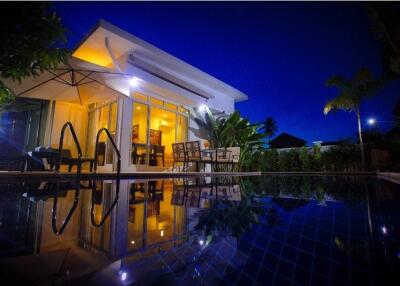 Astonishing 2-bedroom villa, with pool view in The Greens project, on Rawai beach