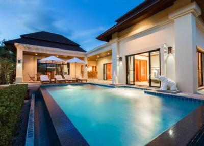 Luxurious 2-bedroom villa, with pool view in Baan Bua project, on Nai Harn beach