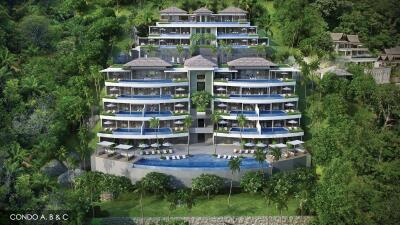 Incredible 2-bedroom apartments, with sea view, on Surin Beach beach