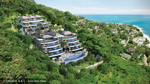 Incredible 2-bedroom apartments, with sea view, on Surin Beach beach