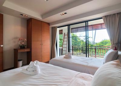 Fashionable 2-bedroom apartments, with mountain view in Surin Sabai 2 project, on Surin Beach beach